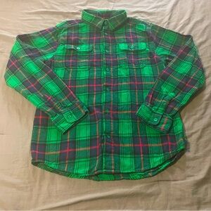 Wonder nation plaid button down shirt/ boys  sz Xxl